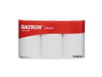 Toiletpapir Katrin 2-lag 48 m Hvid,7 pk x 6 rl/krt Rengjøring - Tørking - Toalettpapir og dispensere