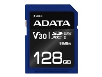 Minnekort A-DATA Premier Pro SDXC, UHS-I U3 Class 10, 128 GB, blå/ADATA-339 Tele & GPS - Mobilt tilbehør - Minnekort
