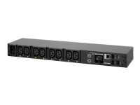 CyberPower Switched Series PDU41005 - Strømfordelerenhet (kan monteres i rack) - AC 100-240 V - enkeltfase - Ethernet, serial - inngang: IEC 60320 C20 - utgangskontakter: 8 (power IEC 60320 C13) - 1U - 3.05 m kabel - svart PC & Nettbrett - UPS - Tilbehør 