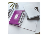 Leitz WOW - Dokumentmappe - kan utvides - 6 rom - 6 deler - for A4 - med fliker - metallisk purpur