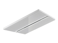 EICO Ceiling Stripe R 90 W - Link - Panser - tak - bredde: 90 cm - dybde: 60 cm - resirkulering - med intern motor - hvit / krystallhvit glass Hvitevarer - Ventilator - Tak ventilasjon