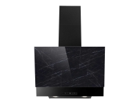 EICO Udine 60 - Panser - skorsteinvinklet - bredde: 60 cm - dybde: 42.9 cm - ekstraksjon og resirkulasjon (med ekstra sett for ekstraksjon og resirkulasjon) - med intern motor - black stone