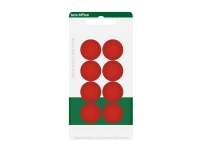 Magneter bnt rød Ø20mm blister 8stk/pak interiørdesign - Tilbehør - Magneter