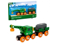 BRIO World 33698 Togvogn med kran