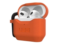 Bilde av Uag Rugged Case For Airpods (3rd Gen, 2021) - Std. Issue Silicone_001 Orange - Eske For Trådløse øreplugger - Antimikrobielt - Silikon - Oransje - For Apple Airpods (3. Generasjon)