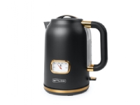 Muse MS-030 BC, 1,7 l, 2200 W, Sort, Rustfritt stål, Vannivåindikator, Trådløs