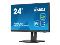 iiyama ProLite XUB2463HSU-B1 - LED-skjerm - 24 (23.8 synlig) - 1920 x 1080 Full HD (1080p) @ 100 Hz - IPS - 250 cd/m² - 1300:1 - 3 ms - HDMI, DisplayPort - høyttalere - svart, matt PC tilbehør - Skjermer og Tilbehør - Skjermer