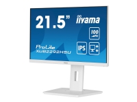 Bilde av Iiyama Prolite Xub2292hsu-w6 - Led-skjerm - 22 (21.5 Synlig) - 1920 X 1080 Full Hd (1080p) @ 100 Hz - Ips - 250 Cd/m² - 1000:1 - 0.4 Ms - Hdmi, Displayport - Høyttalere - Hvit, Matt