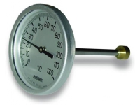 Skivetermometer ø100mm 200mm Rørlegger artikler - Rør og beslag - Trykkrør og beslag