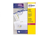 Avery L7159-15, Hvit, Selvklebende Etikett, Papir, Laser/Blekkskriver, Permanent, Rektangel Papir & Emballasje - Etiketter - Manuel hvite