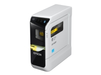 Epson LabelWorks LW-600P - Etikettskrivare - svartvit - termisk överföring - Rulle (2,4 cm) - 180 dpi - upp till 15 mm/sek - USB, Bluetooth - kniv - sensor för öppet skydd - svart, blekgrå