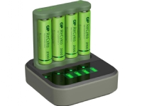 GP Batteries ReCyko B421, Nikkelmetallhydrid (NiMH), AA, AAA, 4 stykker, Batterier medfølger Strøm artikler - Batterier - Batterilader