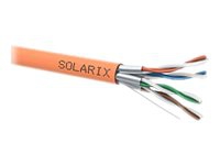 Solarix - Samlet kabel - 500 m - 7.6 mm - STP - CAT 6a - IEEE 802.3af/IEEE 802.3at/IEEE 802.3bt - halogenfri - oransje, RAL 2003