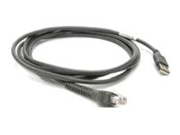 Zebra - Datakabel - RJ-50 (hann) til USB (hann) - 2.1 m - for Zebra DS2208, DS2278, DS8108, DS8108-DL, DS8108-HC, DS8108-SR, DS8178, DS8178-HC Kontormaskiner - POS (salgssted) - Håndskannere
