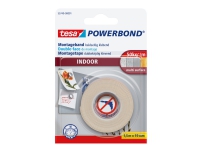 Tesa Powerbond - Dobbelsidig tape - 19 mm x 1.5 m - hvit Kontorartikler - Teip & Dispensere - Kontorteip