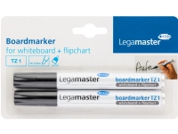 Legamaster TZ1 7-110001-2 whiteboardmarker Sort 2 stk Skriveredskaper - Markør - Whiteboardmarkør