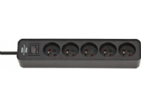 Brennenstuhl strømskinne BRENNENSTUHL POWER STRIP ECOLOR 5GN, 1,5M SVART