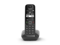 Gigaset AS690, Analog/DECT-telefon, Trådløst håndsett, Høyttalertelefon, 100 oppføringer, Ringe-ID, Sort