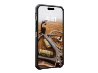 UAG Rugged Case for Apple iPhone 15 Pro Max[6.7in]- Metropolis LT Kevlar Black - Baksidesskydd för mobiltelefon - MagSafe-kompatibilitet - DuPont Kevlar, TPU-ram - kevlar black - för Apple iPhone 15 Pro Max