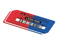 Faber-Castell 7070-40 - Viskelær - blå, rød - gummi Skriveredskaper - Bevis - Viskelær
