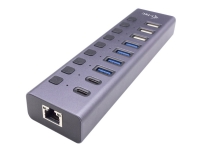 I-TEC USB 3.0/USB-C Charging HUB 9port LAN + Power Adapter 60W