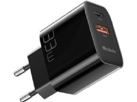 Mcdodo 33W GaN-nätladdare Mcdodo CH-0921 USB-C, USB-A (svart)