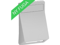 LAURITZ KNUDSEN Täck för FUGA T3 2x Actassi-kontakt 1.5 modul vinklad färg: ljusgrå
