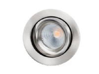 Downlight Junistar Lux Isosafe 7W 2700K, børstet stål