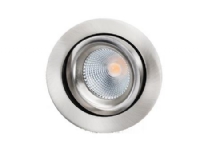 Downlight Junistar Lux Isosafe 7W 2700K, børstet stål Belysning - Innendørsbelysning - Innbyggings-spot