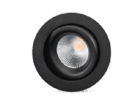 Downlight Junistar Lux Isosafe 7W 2700K, sort Belysning - Innendørsbelysning - Innbyggings-spot