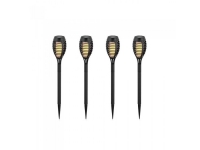 Solcellelampe V-TAC VT-724 1W LED 50cm 2200K (SKU 8689) 4 stk Sort