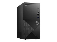 Dell Vostro 3910 - MT - Core i3 12100 / 3.3 GHz - RAM 8 GB - SSD 256 GB, HDD 1 TB - UHD Graphics 730 - GigE, Wi-Fi 6 - WLAN: Bluetooth, 802.11a/b/g/n/ac/ax - Ubuntu - monitor: ingen - svart - med 3-års ProSupport with Next Business Day On-Site Service PC 