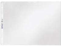 LEITZ brosjyreomslag, A4 liggende, PP, kornet, 0,12 mm åpent øverst, uutslettelig, med papirinnlegg, perforering, (4724-00-03)
