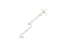 Bakker Elkhuizen Flexible Single - Monteringssett - justerbar arm med mekanisk fjær - for Skjerm - aluminium, stål, ABS-plast, termoplastgummi (TPR), polyamide (PA6) - hvit - skjermstørrelse: 17-35 (for flat screen), 17-32 (for curved screen) - skrivebordsmonterbar