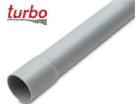 Plastrør stiv, pvc 20 mm grå med muffe 3 meter