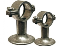 FIX-PRO Rörhållare i zink 1/2x30 mm Med väggfläns. Passar 18 mm insatser och 13-16 & 19 mm förlängningar
