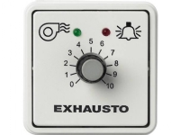 EXHAUSTO Regulator EFC1P2, hvid med 0-10V signal til ventilator med FC/EC-motor. IP20, -20°C..40°C. Mål 53x53x56 mm. Leveres inkl. underlag. Diverse