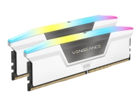 CORSAIR Vengeance RGB - DDR5 - sett - 64 GB: 2 x 32 GB - DIMM 288-pin - 5600 MHz / PC5-44800 - CL40 - 1.25 V - hvit