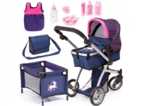 Bayer Design Doll's Pram Mega Set - Navy Unicorn