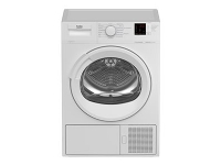 Beko DHC7512GX - Tørker - bredde: 59.7 cm - dybde: 59.9 cm - høyde: 84.6 cm - frontileggelse - hvit