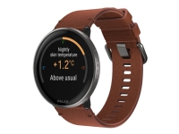 Polar Ignite 3 Titanium - Sportsur med bånd - lær - sun-kissed bronze - båndbredde: S/L - display 1.28 - 32 MB - Bluetooth - 36 g