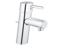 GROHE Concetto håndvaskarmatur med løftestang og 1 1/4 bundventil samt 3/8 fleksible tilslutningsslanger