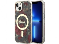 Koffert GUESS GUHMP14SHCFWSA IPHONE 14/15/13 6.1 Grønn / KHAKI HARDCASE FLOWER MAGSAFE