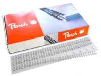 Peach - 8 mm - 34 ringe - A4 (210 x 297 mm) - sølv - indbindingskam