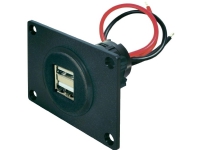 ProCar USB-indbygnings-dobbeltstikdåse Tilladt belastning strøm maks.=5 A Stikdåse 12 V til 5 V, 24 V til 5 V Bilpleie & Bilutstyr - Interiørutstyr - Annet interiørutstyr