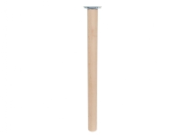 HOME It®Rundt bordben med lige beslag Ø55 x 70 cm bøgetræ. 100 % FSC