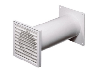 Wallair N37824 Rundrørs-ventilationssystem 100 Plastic (Ø x L) 10 cm x 48 cm Hvid Ventilasjon & Klima - Rør og beslag - Fleksible slanger