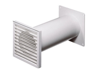 Wallair N37824 Ventilationssystem med runda rör 100 Plast (Ø x L) 10 cm x 48 cm Vit