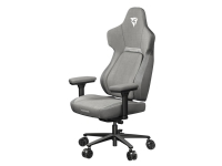 ThunderX3 CORE-Loft gaming stol - grå - ergonomisk gaming stol - ryggstøtte med høykvalitets syntetisk lær - integrert synkromekanikk - høydejusterbare 3D armlener - pustende mesh materialer - kan holde opptil 150 kg (TEGC-2056101.41)