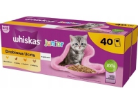 WHISKAS Junior Poultry in jelly - våd kattefoder - 40 x 85g